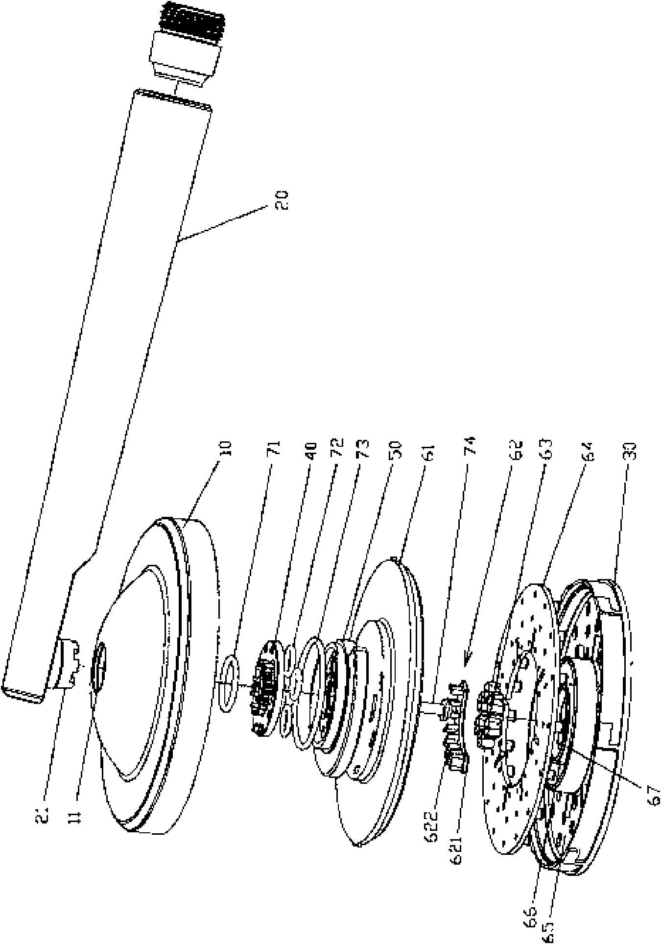 Rotary switching shower head and switching method thereof