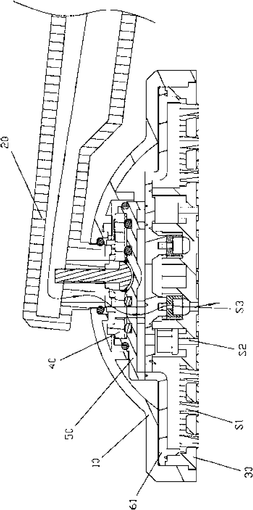 Rotary switching shower head and switching method thereof