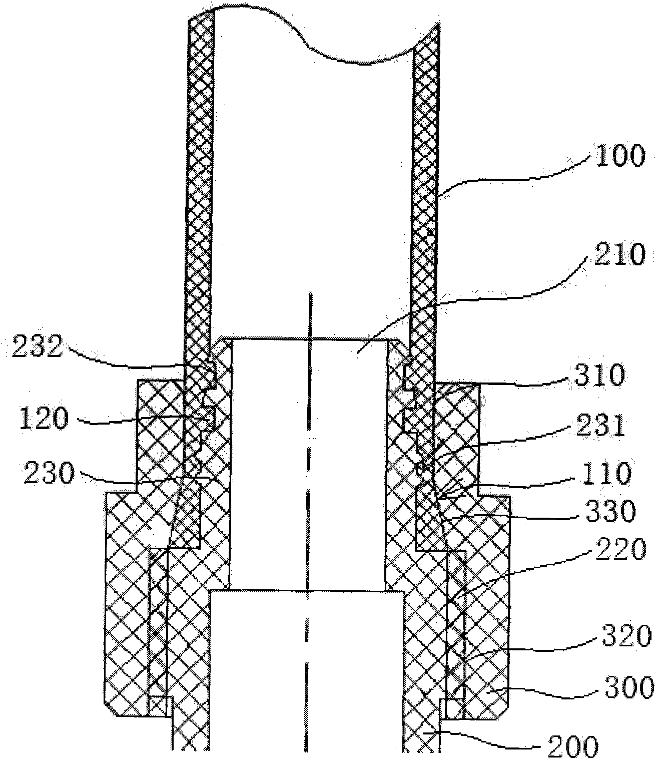 Expanding and extruding connection method for mechanical connection of plastic pipes