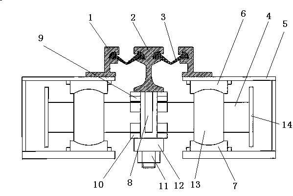Six-freedom-degree modular pattern telescopic device and manufacturing technology thereof