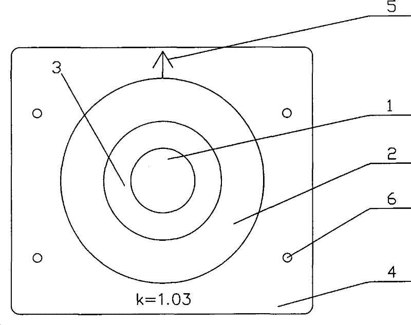 Method for appraising X-ray detection weld joint K value by utilizing overlap joint mark article