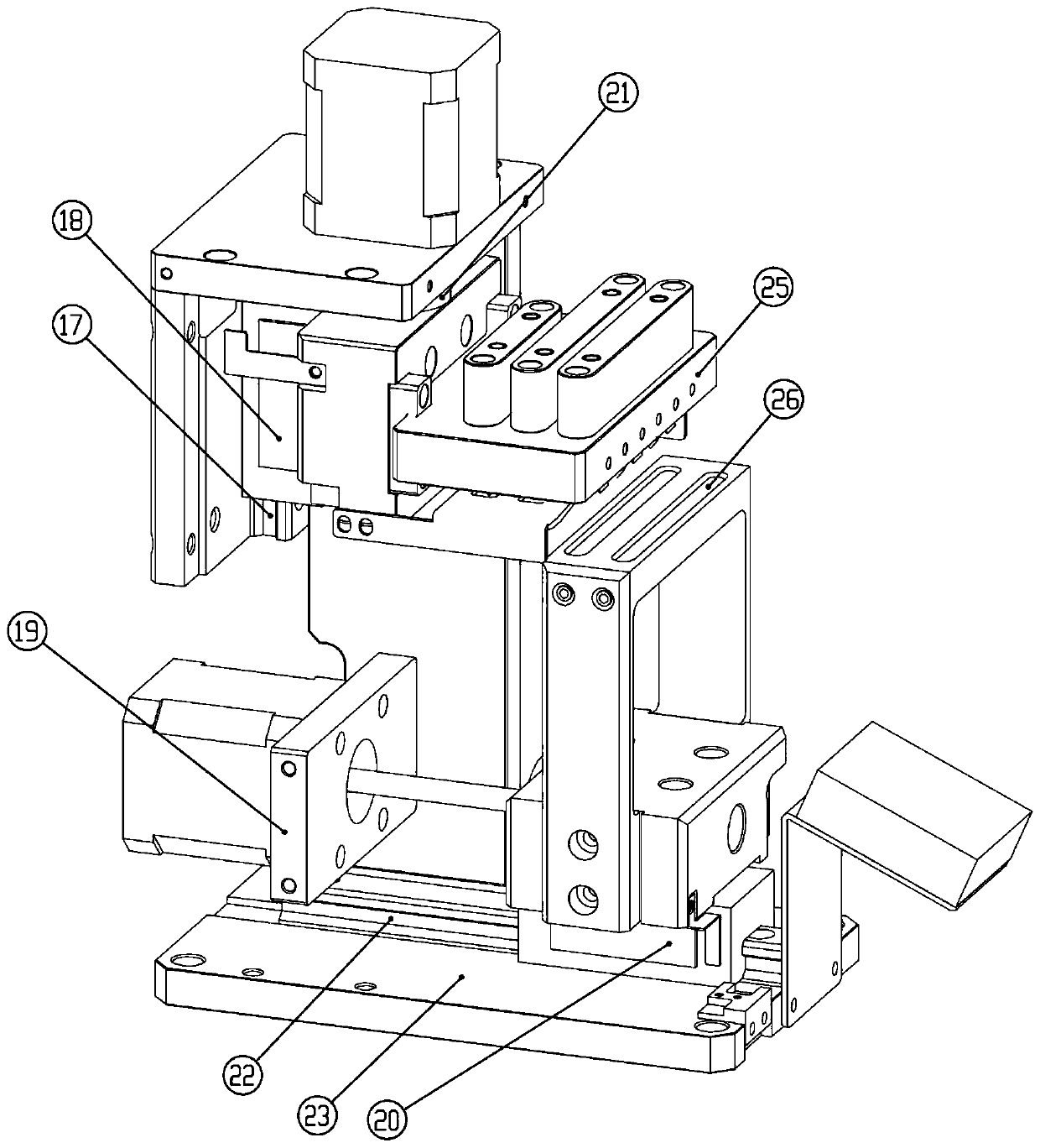 Micro-column gel card puncturing device