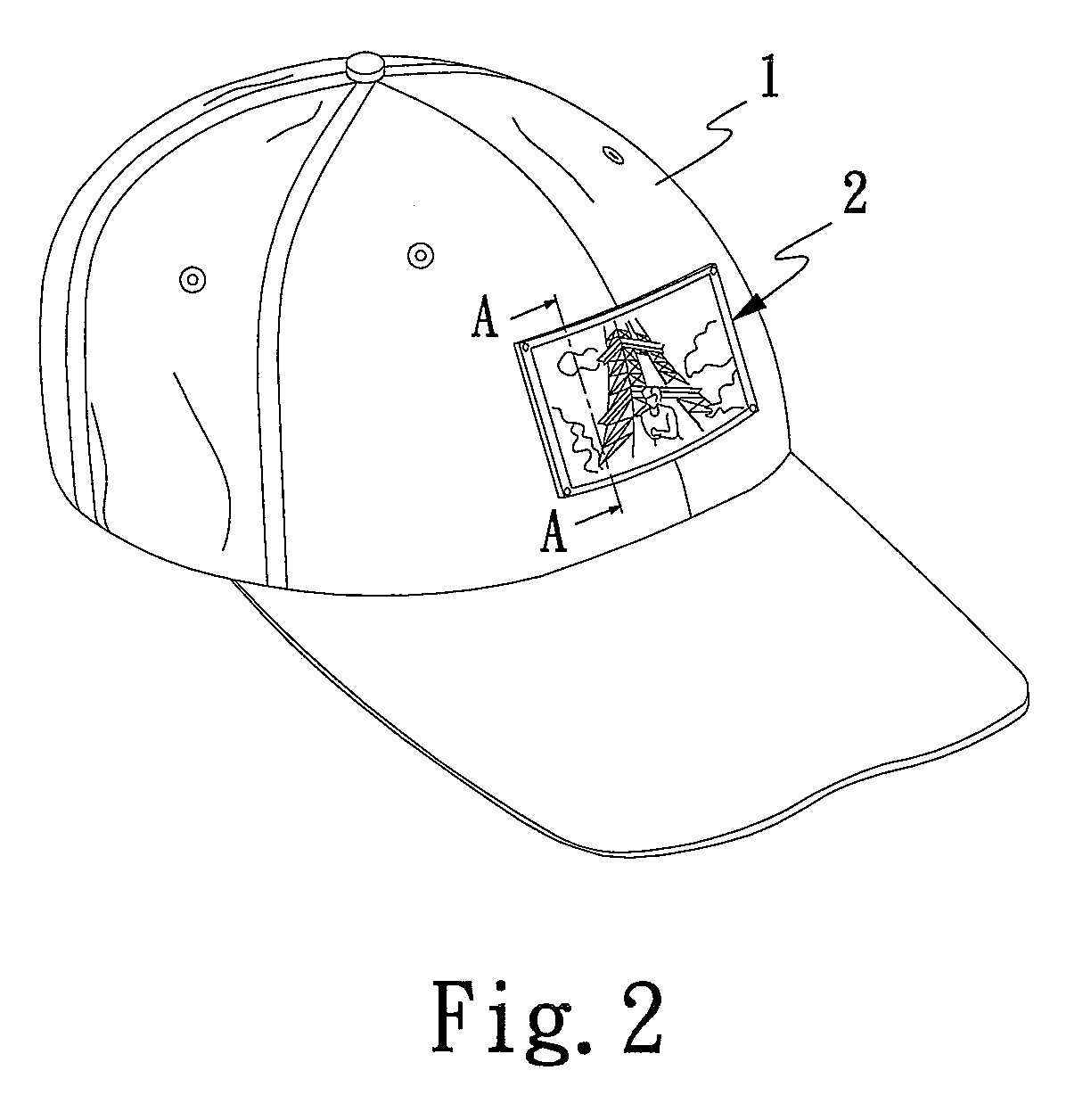 Badge structure of a portable item