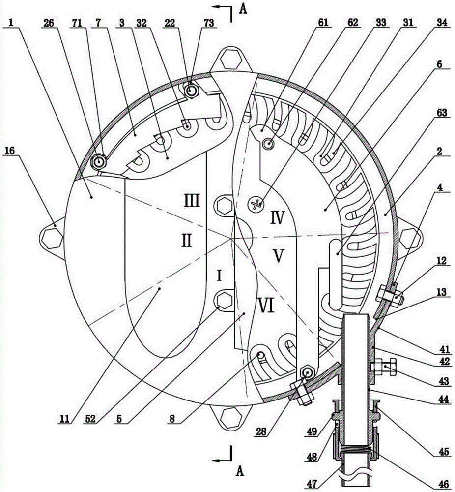 Pneumatic combined hole type corn precision seed metering device