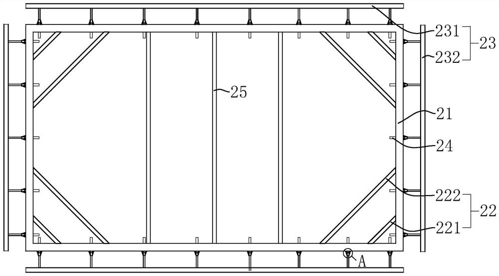 Construction method for integrally and synchronously arranging multiple layers of large-tonnage inner supports in cofferdam