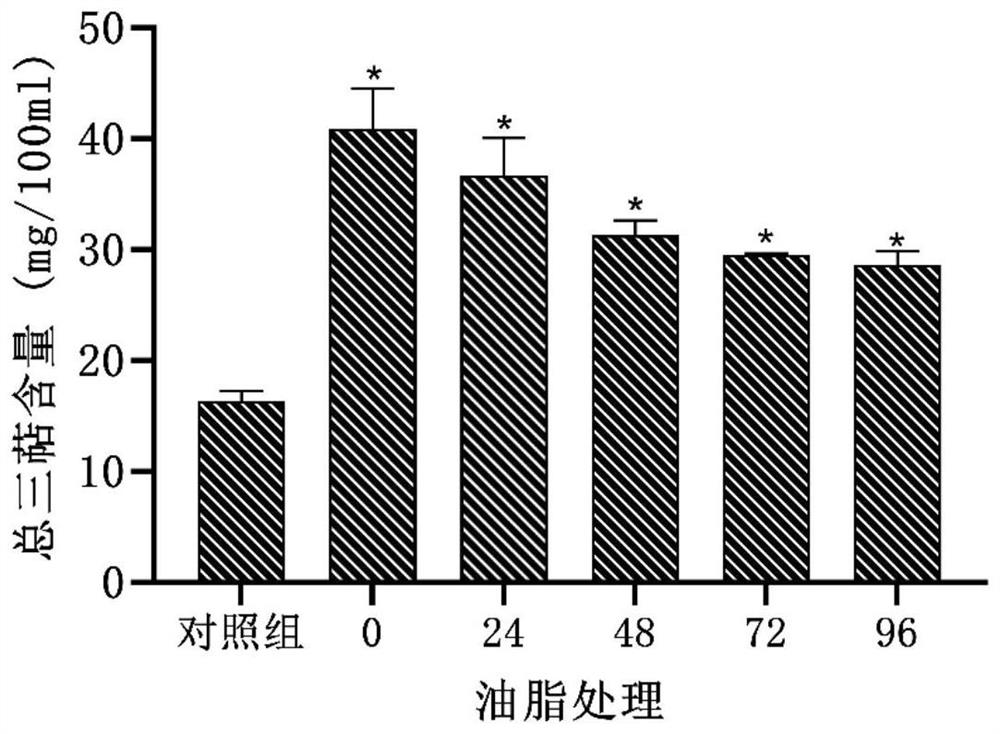 Application of Edible Vegetable Oil in Improving Poria Triterpene Content in Poria Mycelia