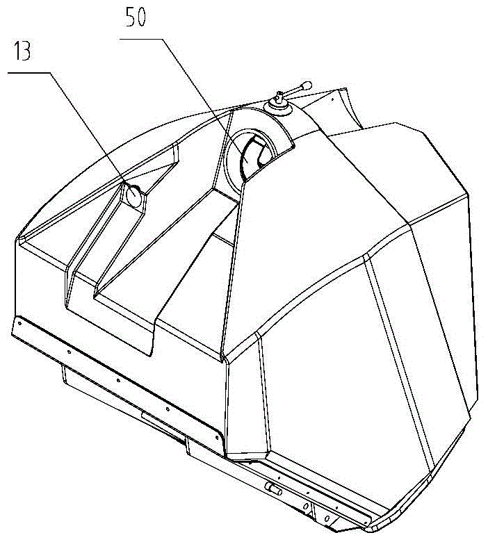 Maintenance-free filtration system for ride-on sweeper