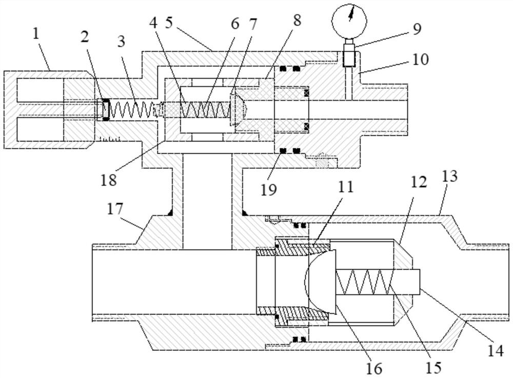 Adjustable constant-pressure anti-backflow type sleeve gas recovery device