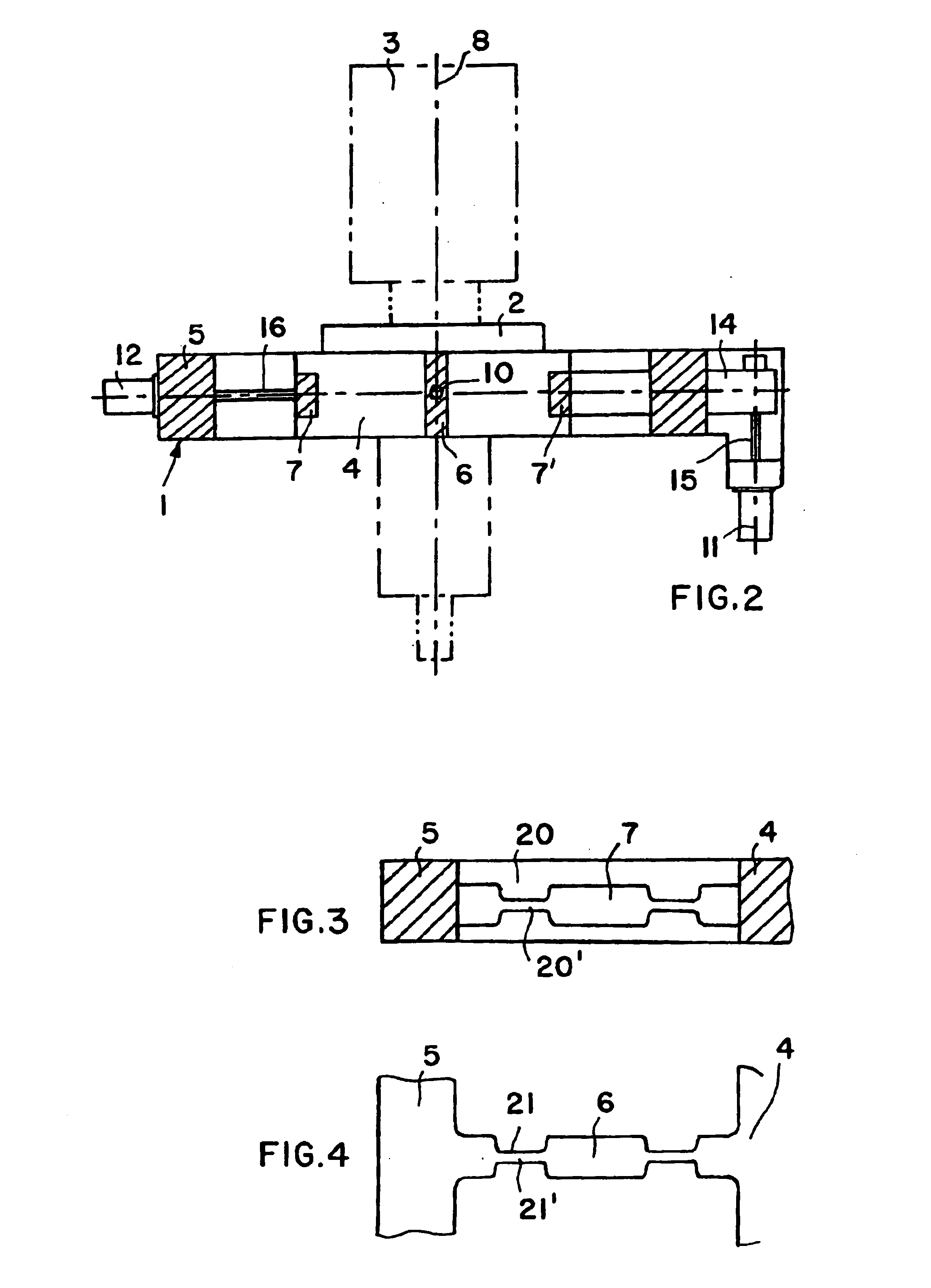 Method and apparatus for determining the unbalance of a rotating body