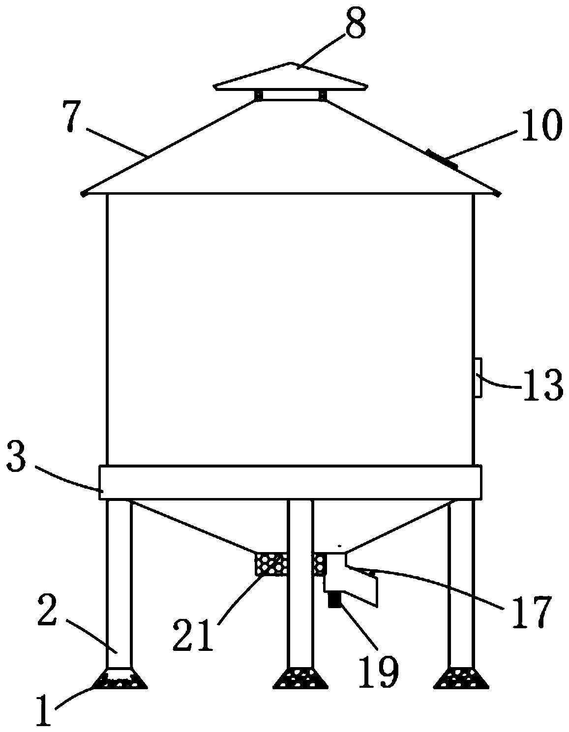 Agricultural product storing equipment