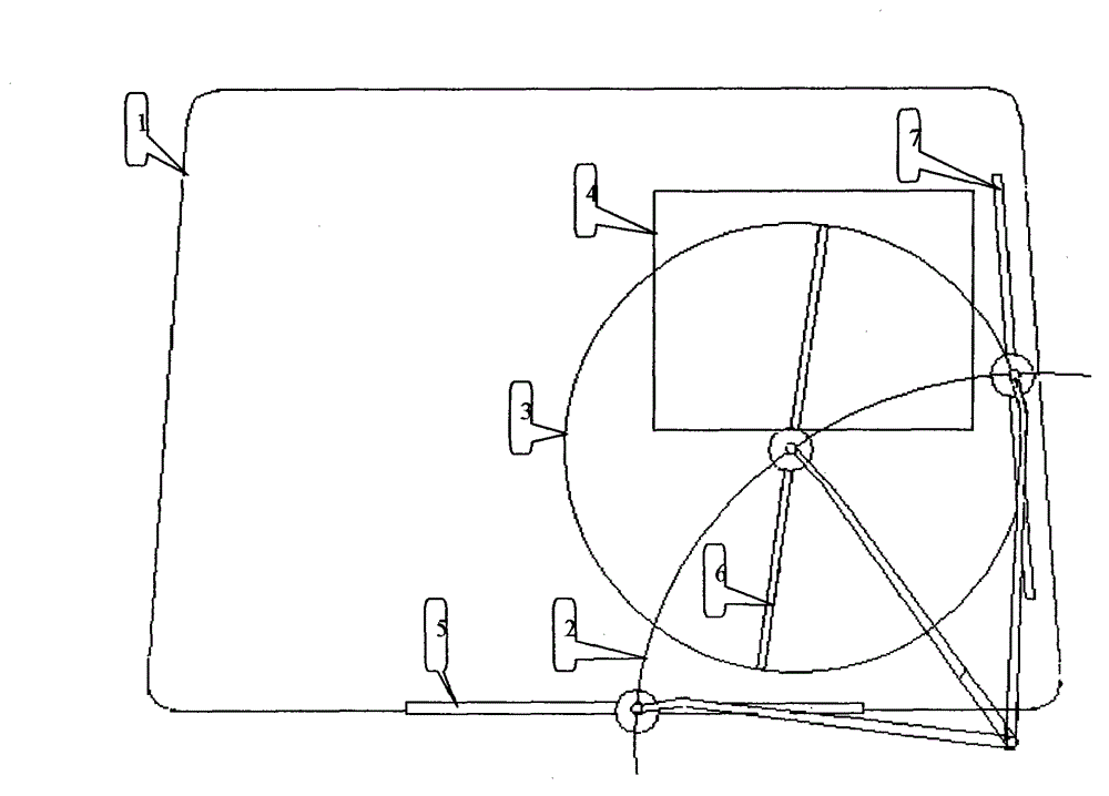 Rainstorm high-speed emergency windscreen wiper