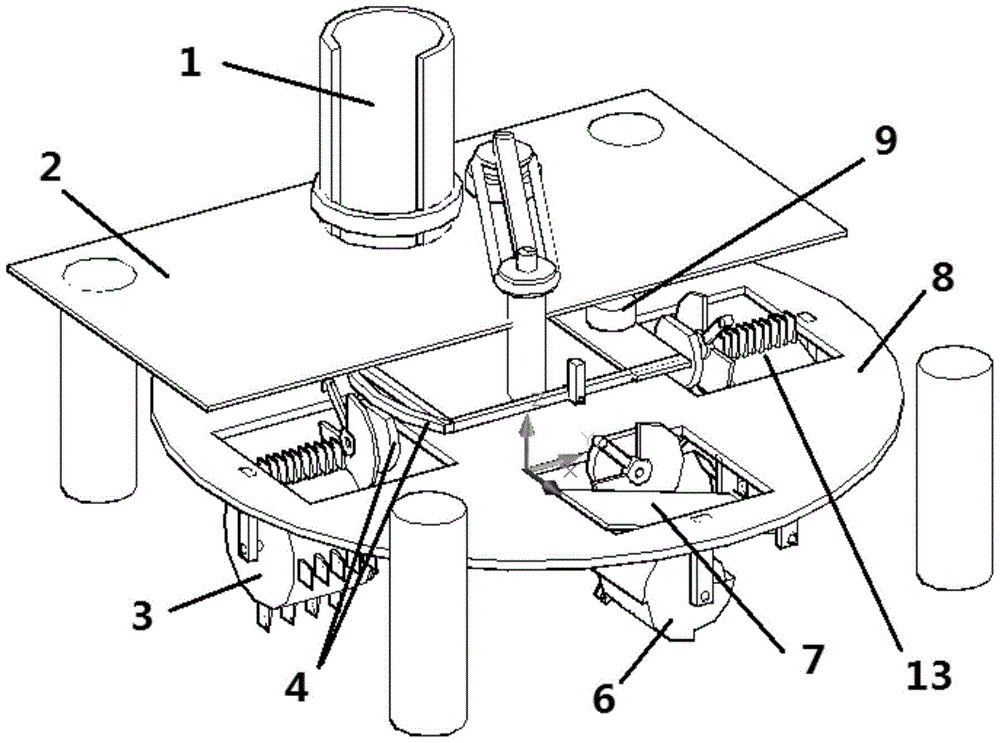 An automatic knife changing device for a food cutting machine