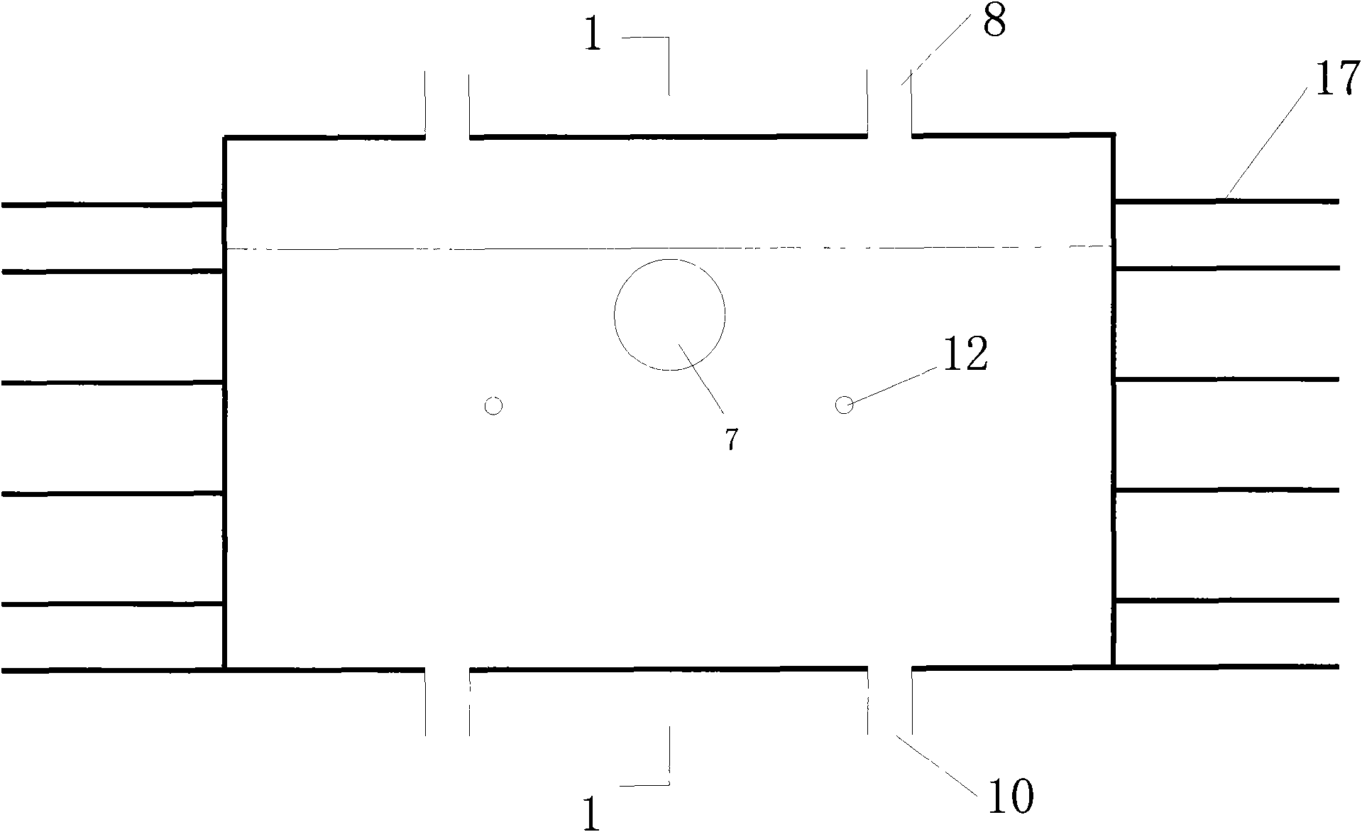 Device and method for casting concrete continuous walls along gob-side entry retaining by mining working face