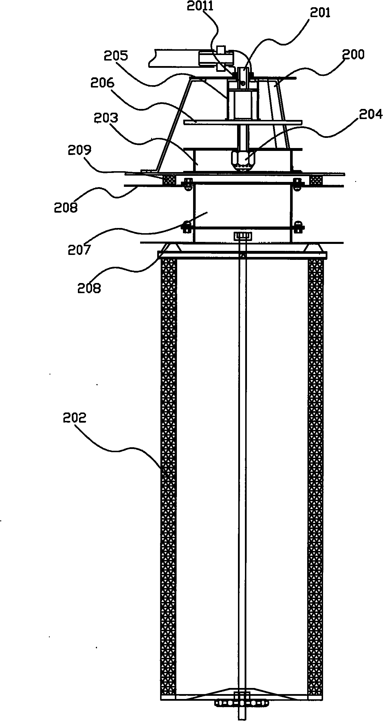 Filter element component and dust removal device therewith