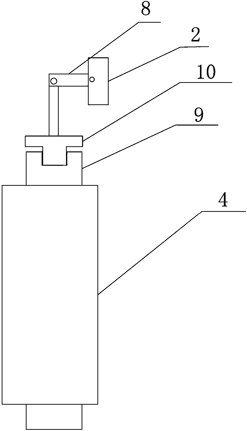 Device for assisting coordinated movement of flat panel and bulb tube