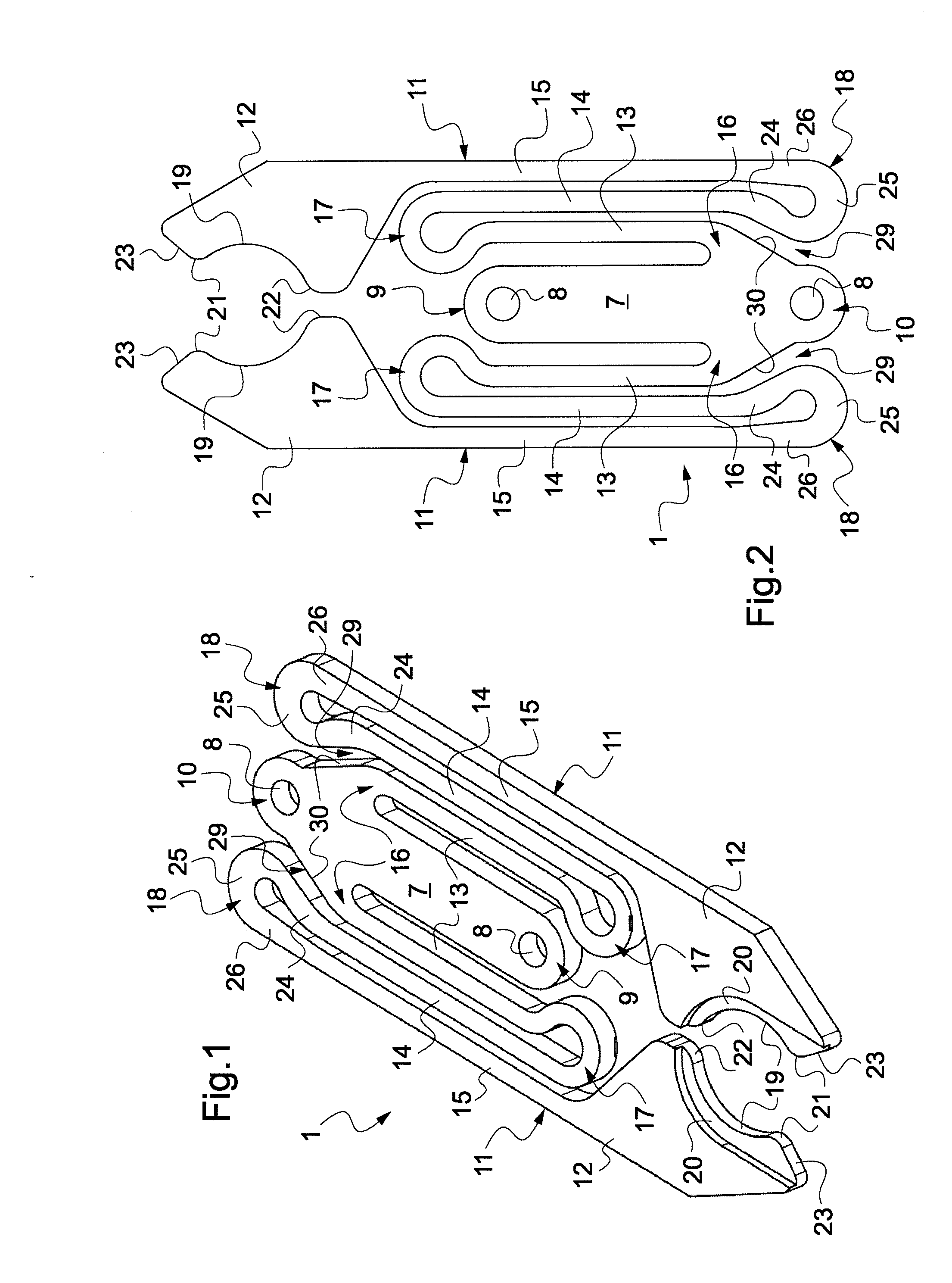 Resilient clamp for holding a container by the neck