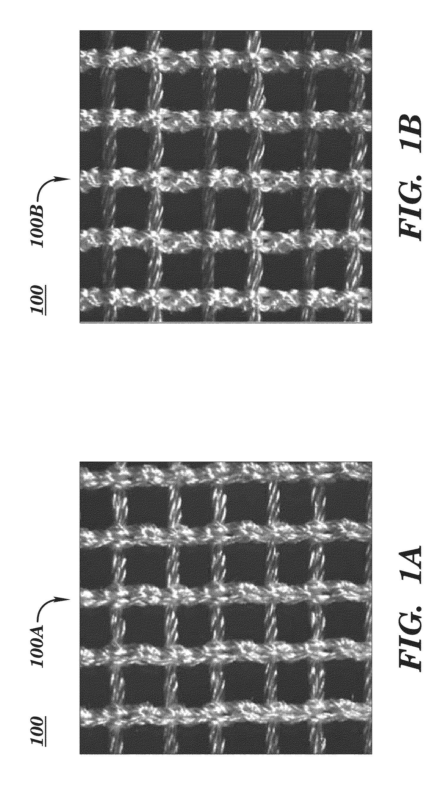 Knitted scaffold with diagonal yarn