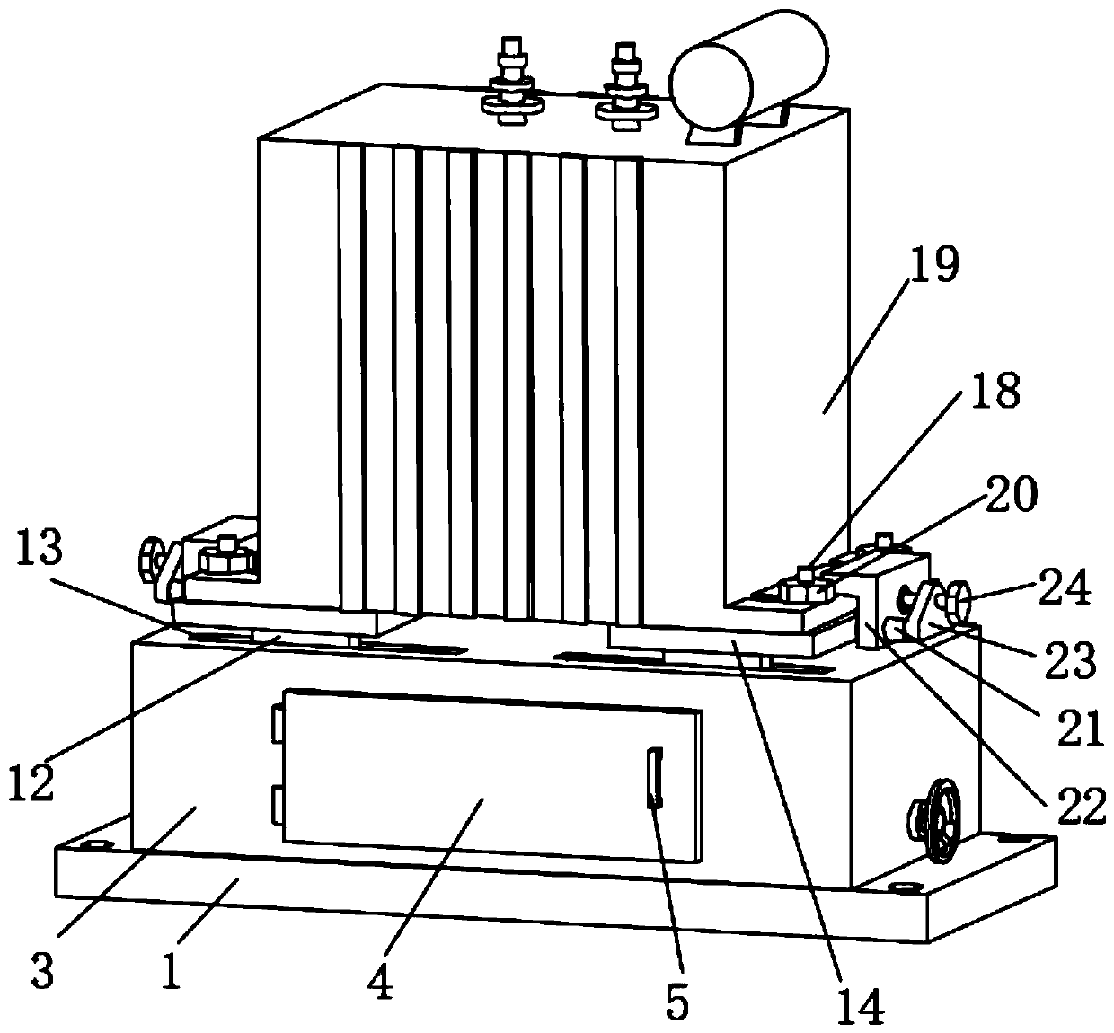 Fixed mounting seat for power transformer