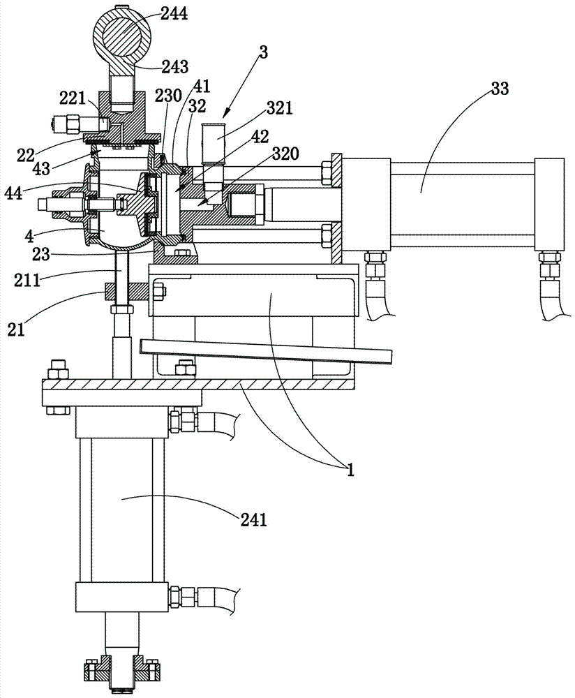 Semi-automatic pressure testing machine for indoor bolts and its pressure testing method