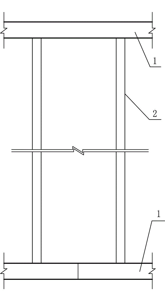 Combined Bailey frame load-bearing bent frame for pouring long-span concrete beams