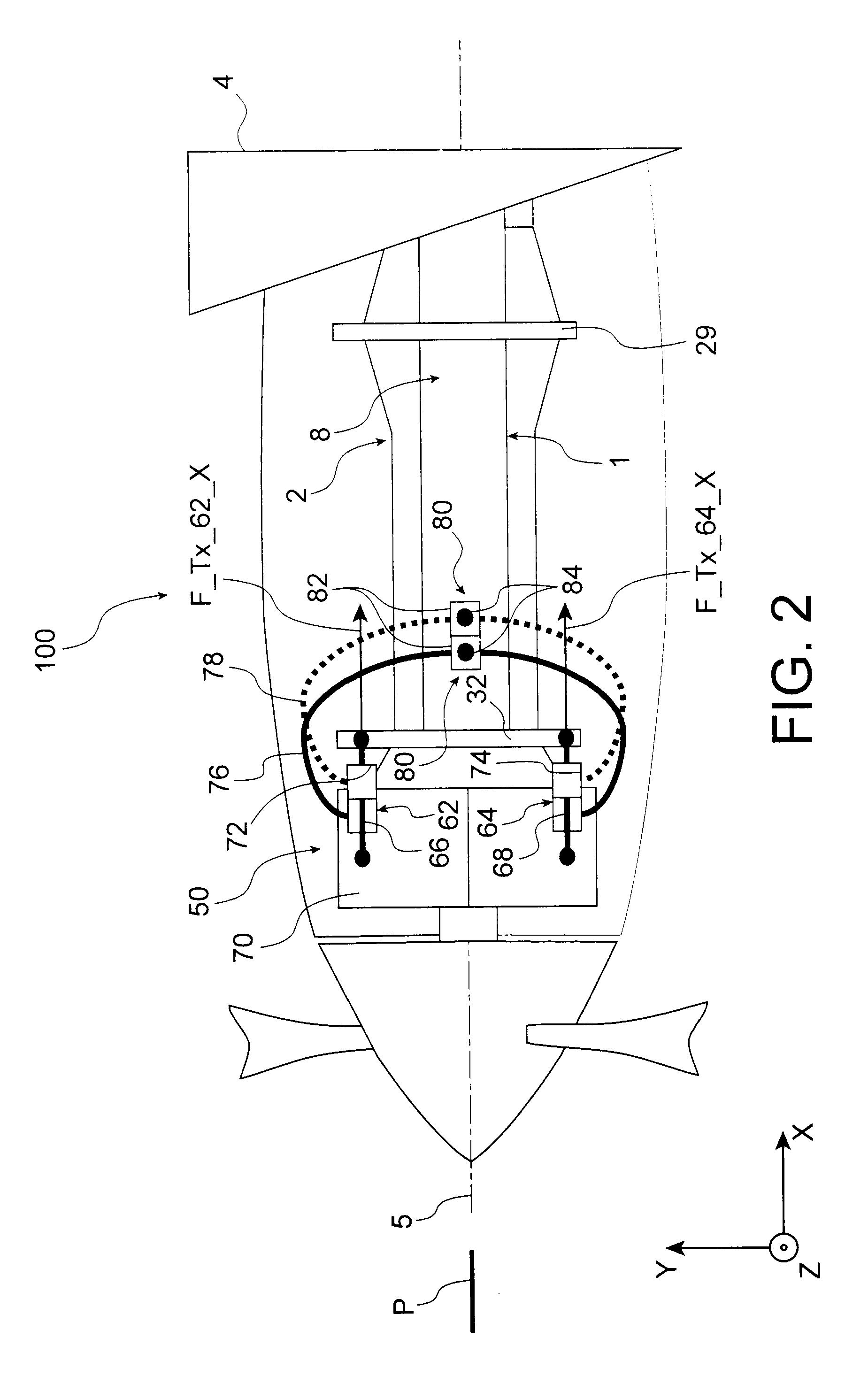 Device for mounting an aircraft turboprop engine comprising hydraulic attachments