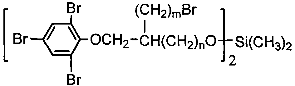 Tribromophenoxybromopropyl dimethylsilicate compound and preparation method thereof