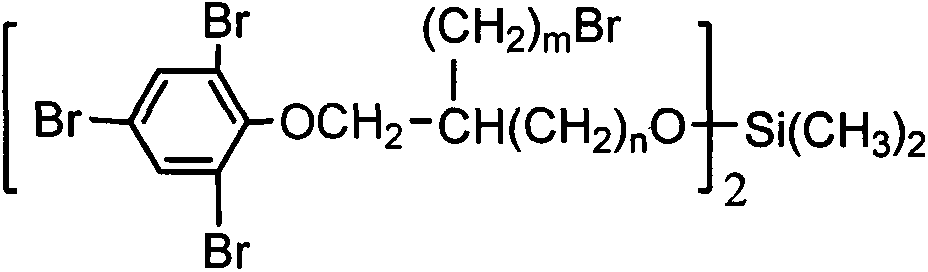 Tribromophenoxybromopropyl dimethylsilicate compound and preparation method thereof