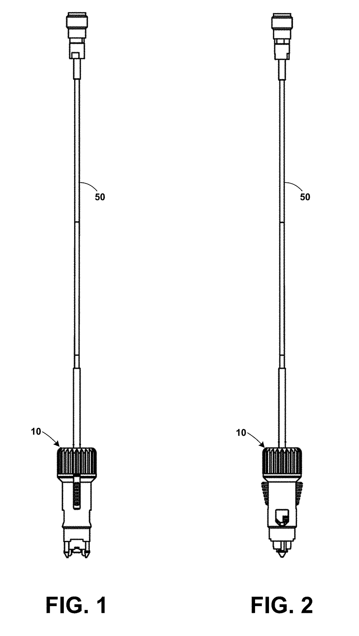 Connector assembly for attaching a cable to an electrical device