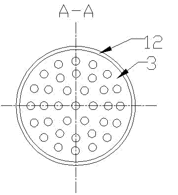 Elevation-type oil-gas-water three-phase separator with high water ratio