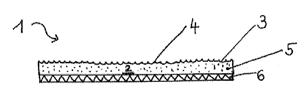 Membrane with surface structure