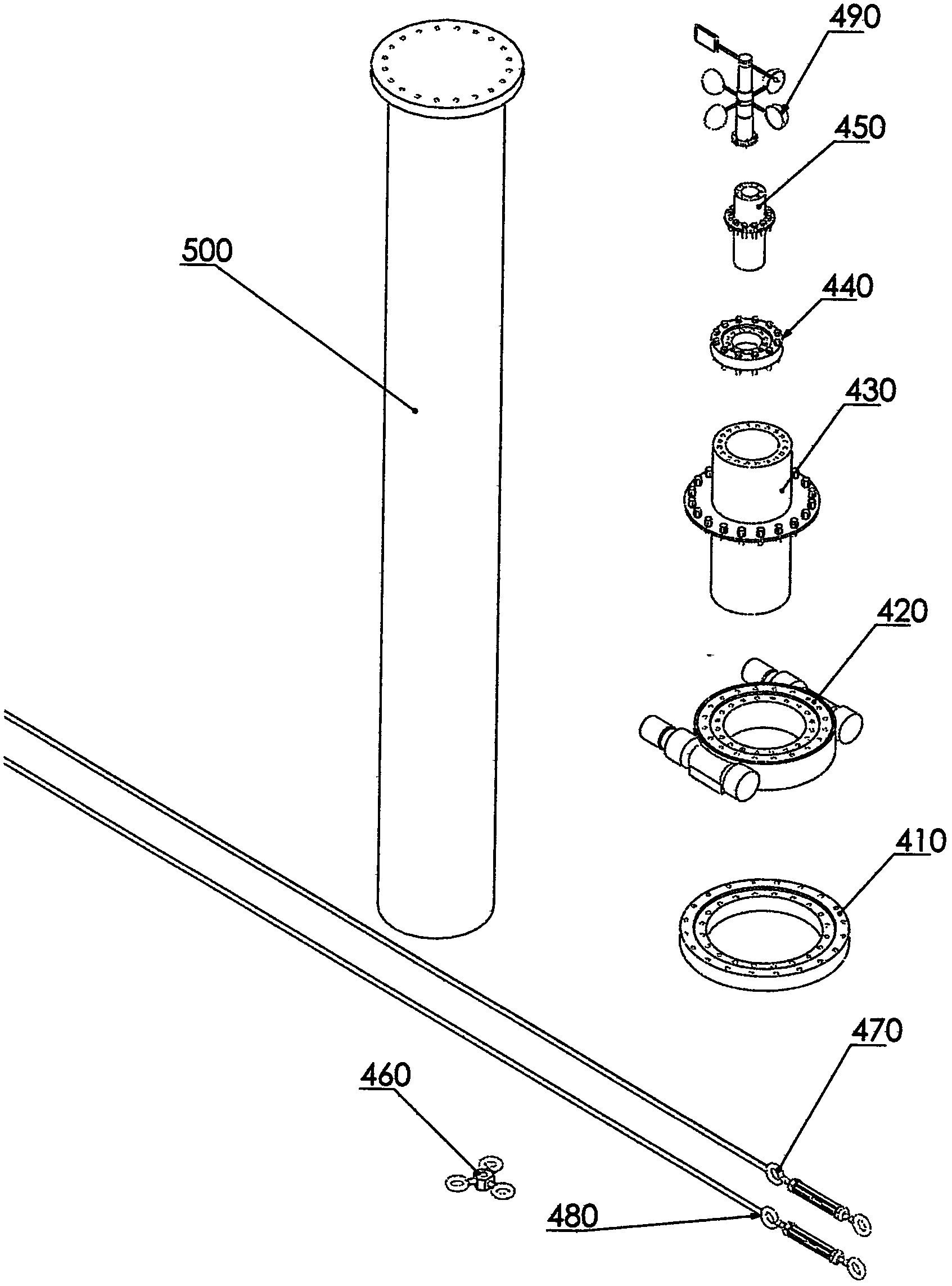 Trunk-free rotary table type vertical-axis wind turbine