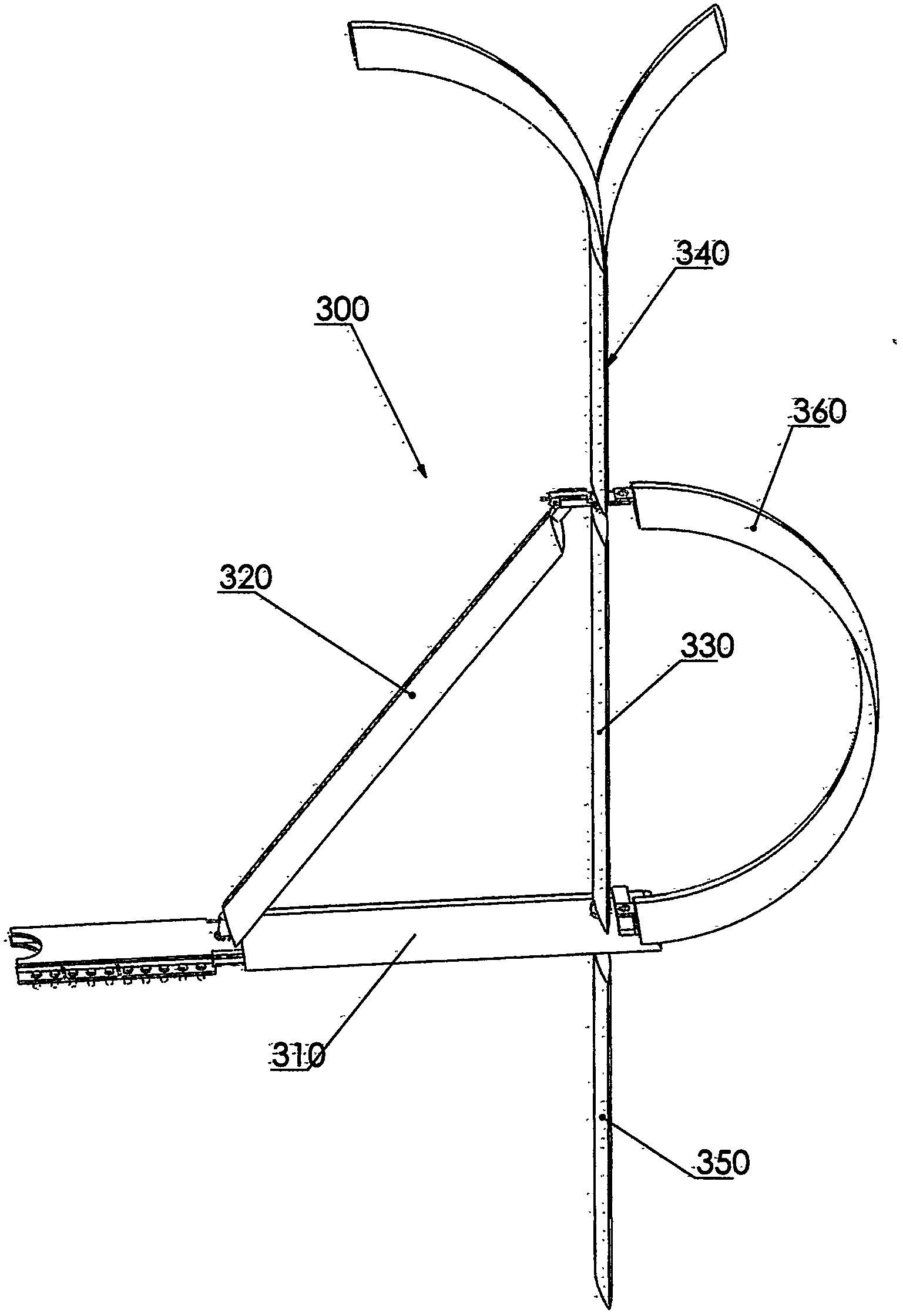 Trunk-free rotary table type vertical-axis wind turbine