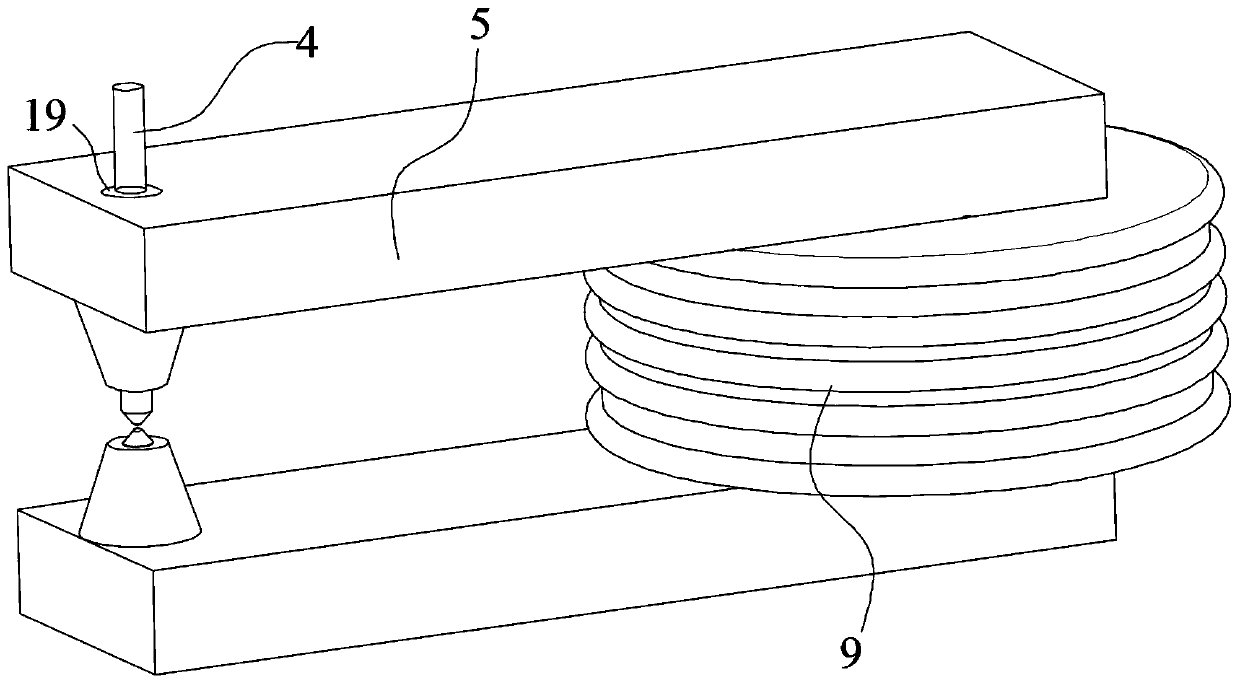 Vortex electric resistance welding device for foil micro-pieces and welding method thereof
