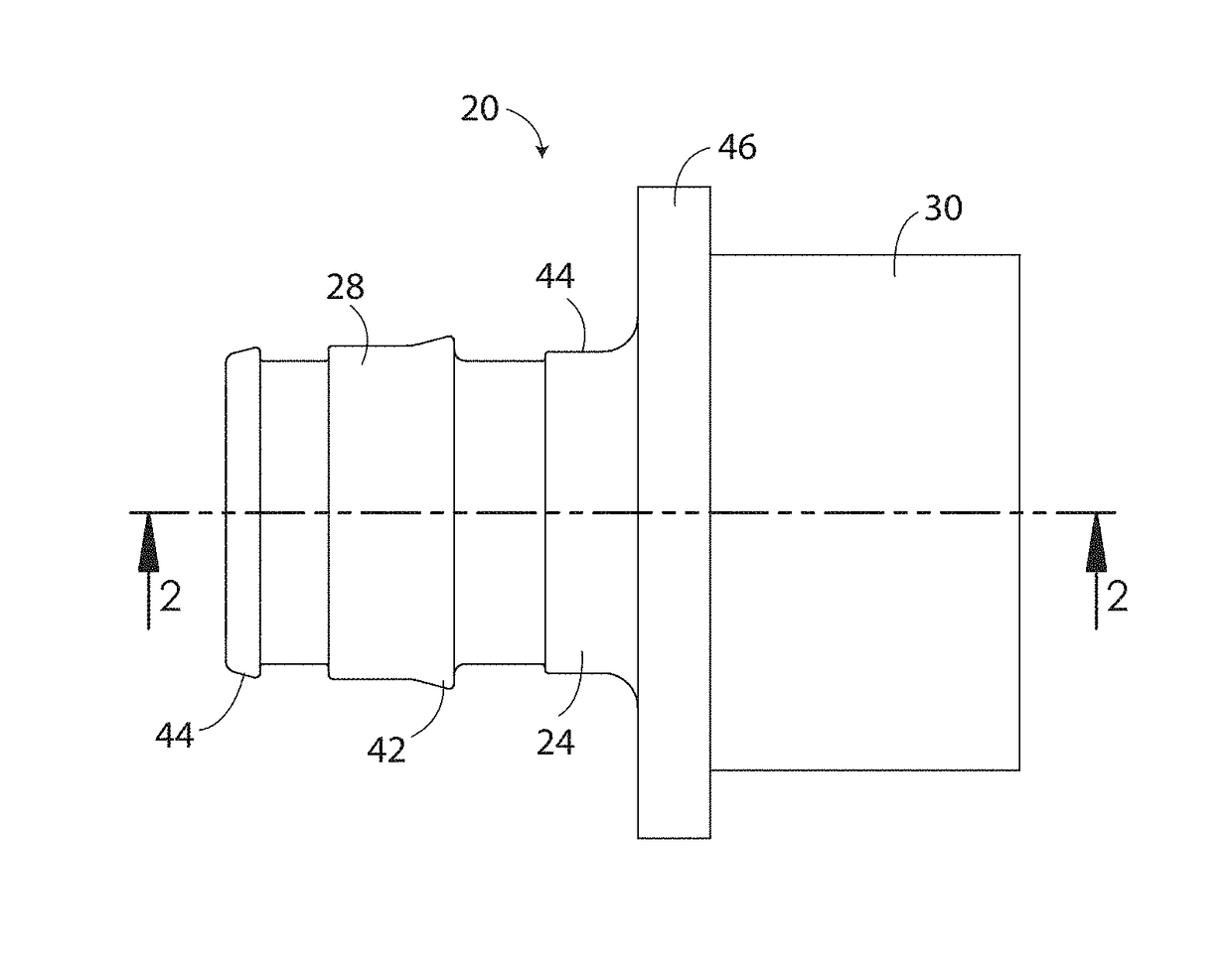 Fitting and Method of Manufacturing a Fitting for Attaching Flexible Tube to Rigid Tube