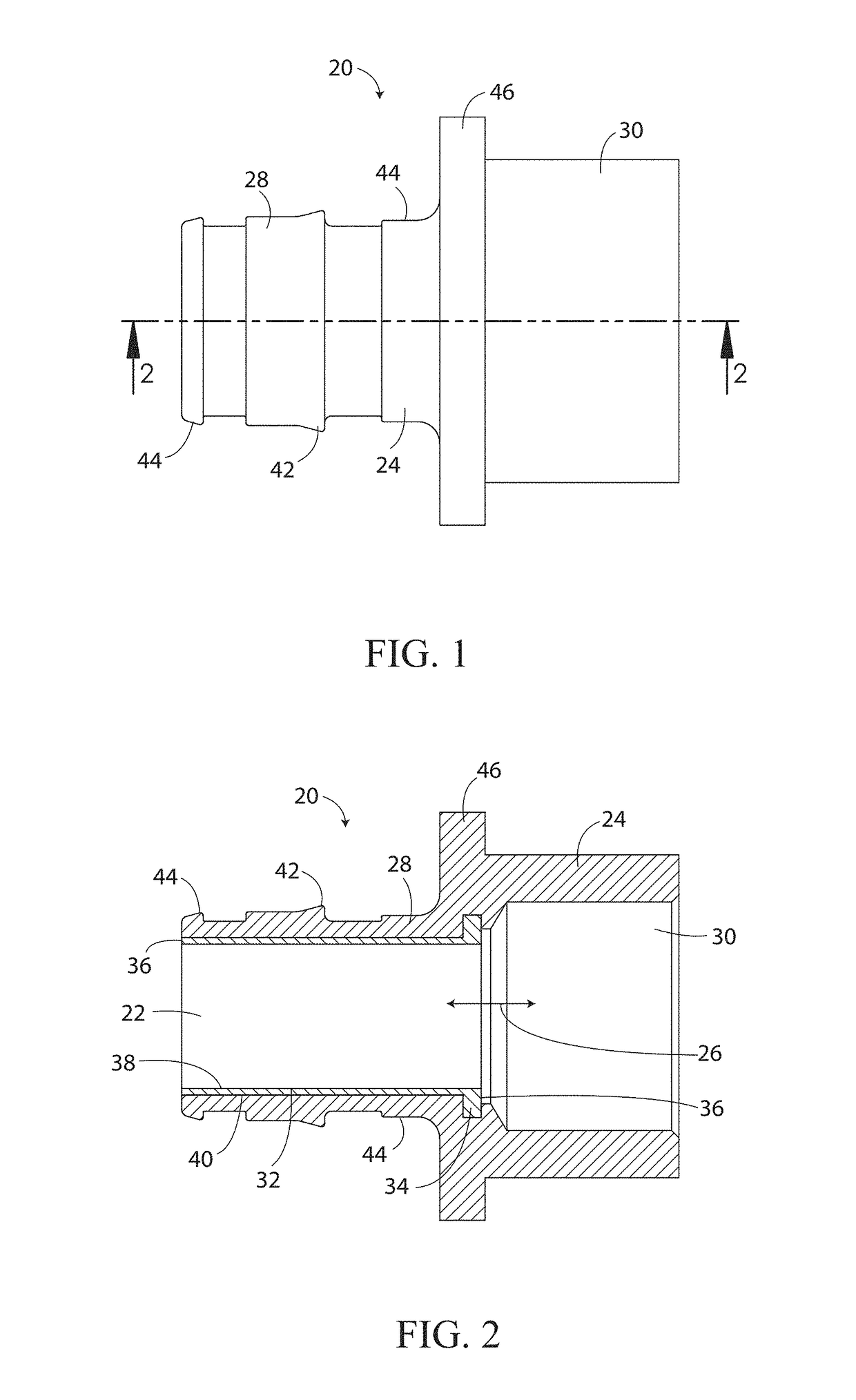 Fitting and Method of Manufacturing a Fitting for Attaching Flexible Tube to Rigid Tube