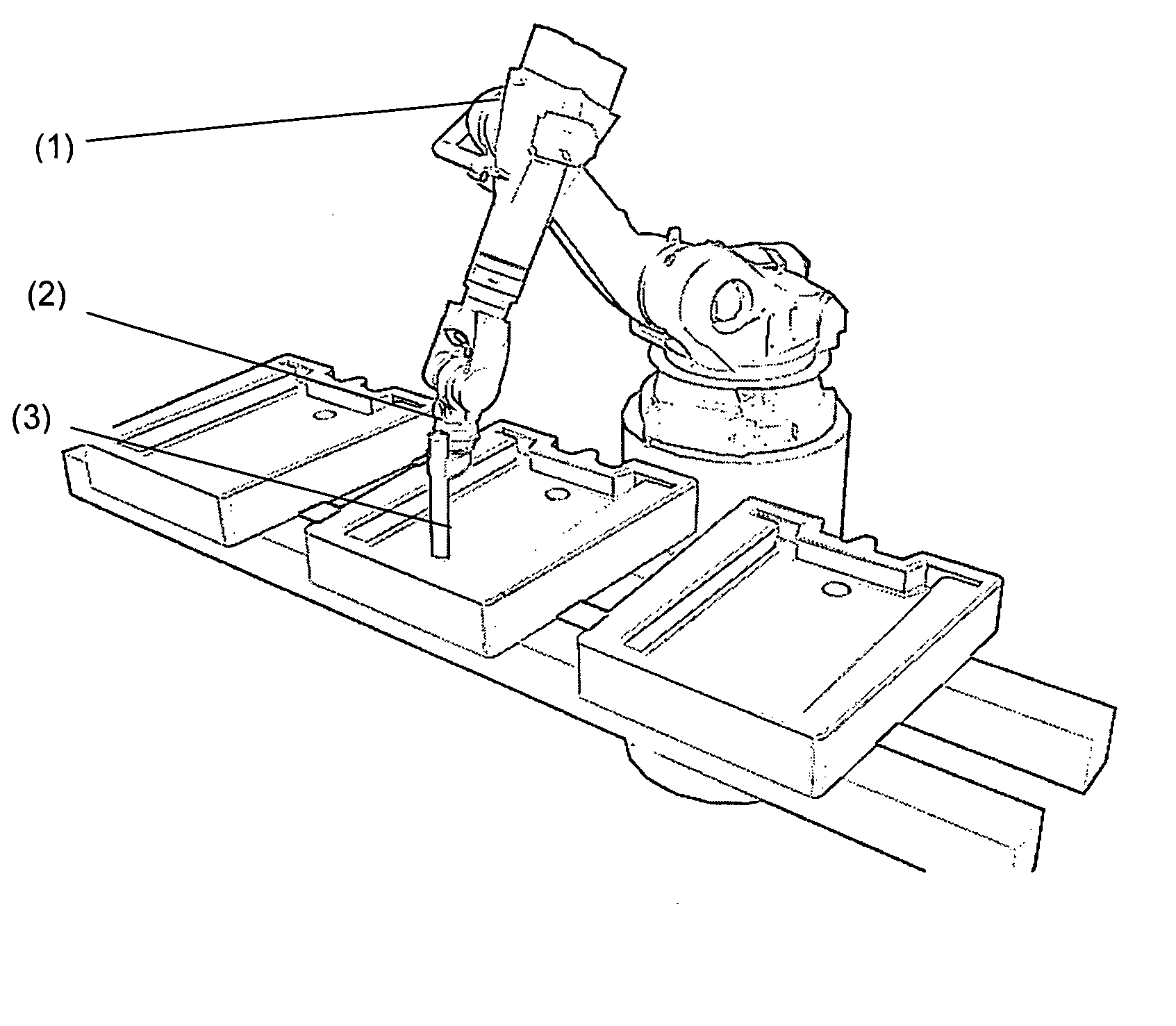 Robot system and method for inspecting and repairing casts in smelting processes