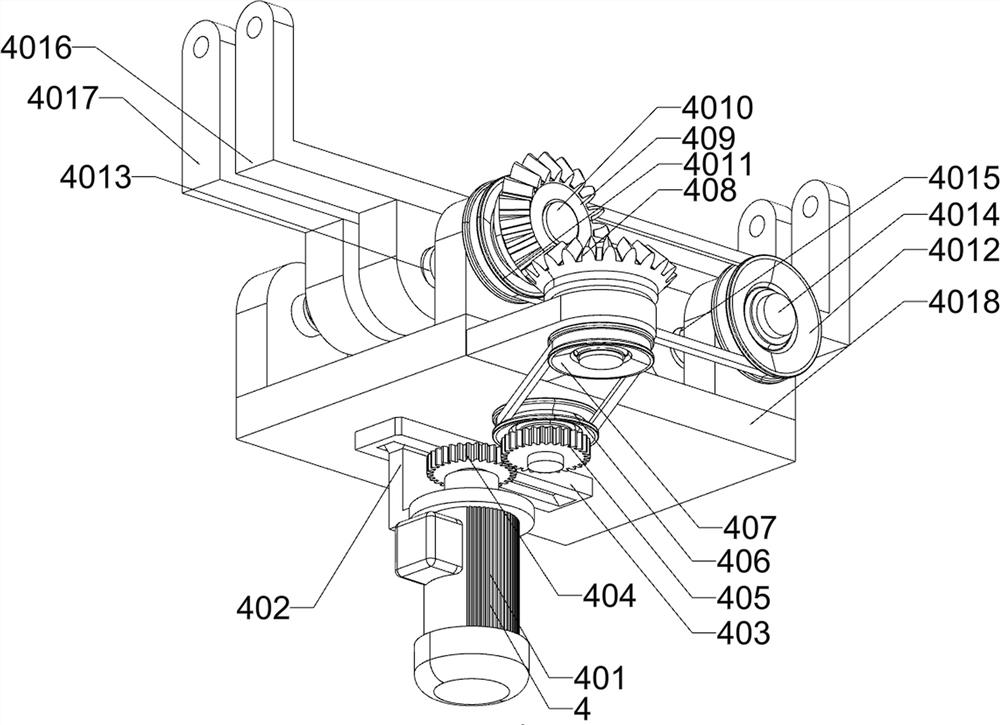 Opposite-grinding type four-leg heat-insulating brick burr treatment device