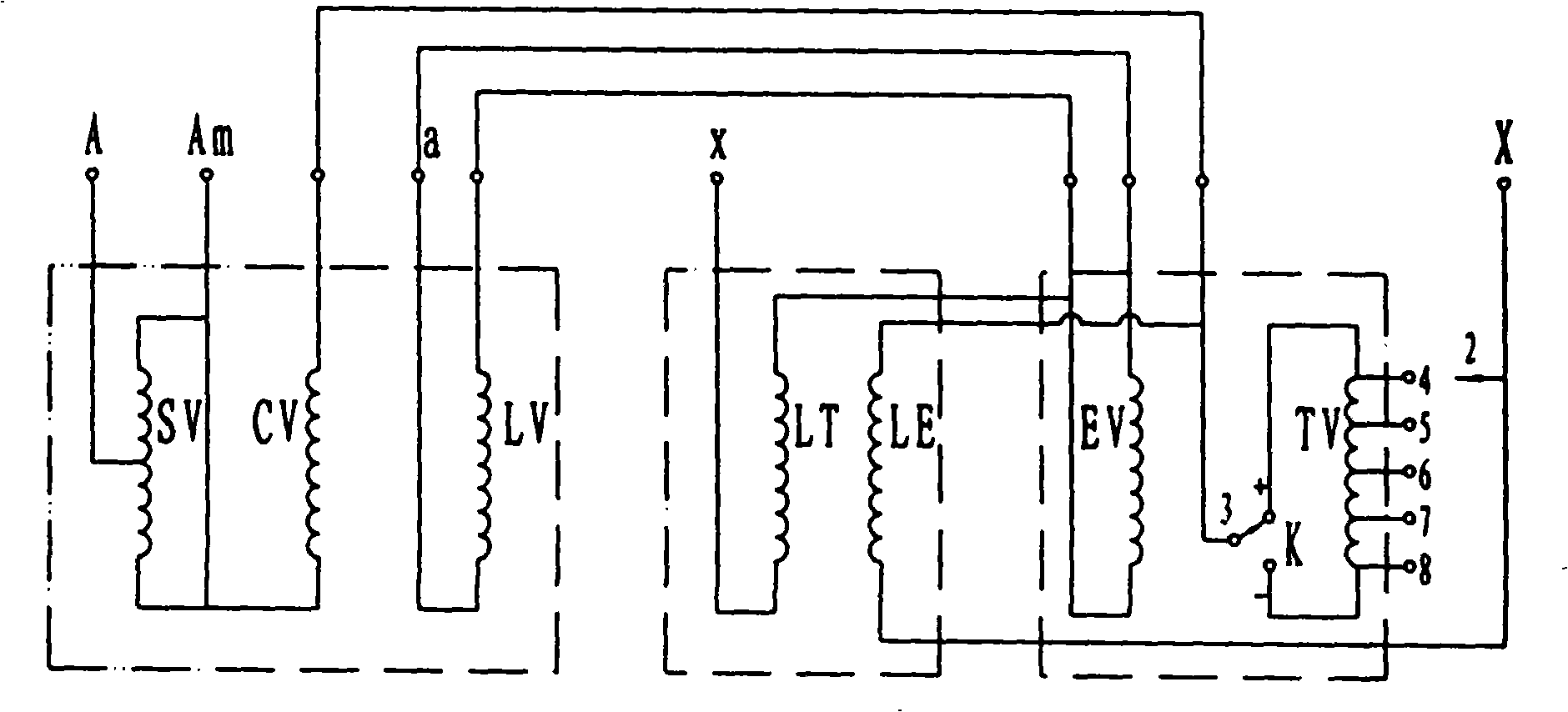 Extra-high voltage single-phase autotransformer
