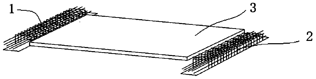 One-way laminated plate construction installation method