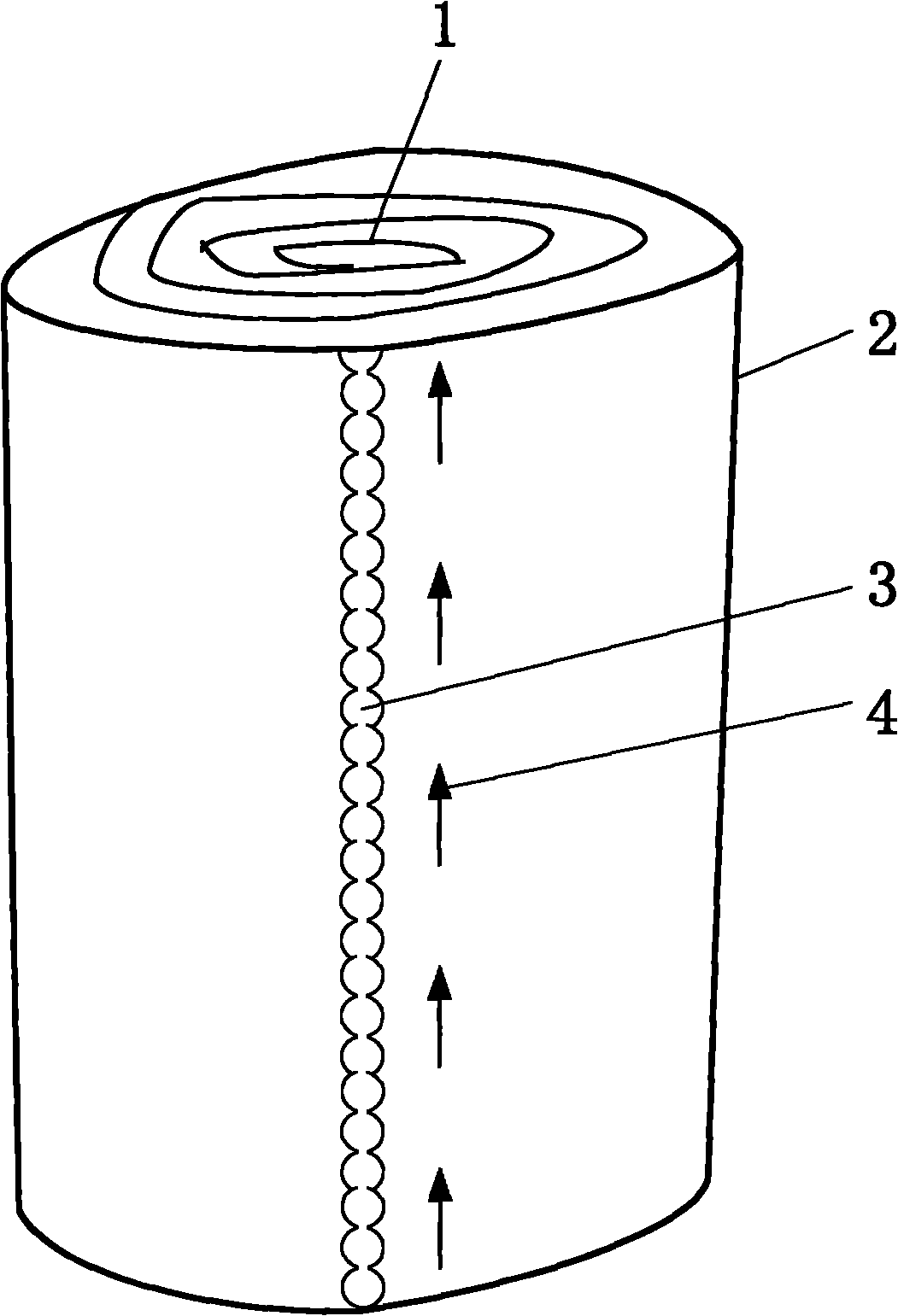 Packaging structure of self-adhered elastic bandage
