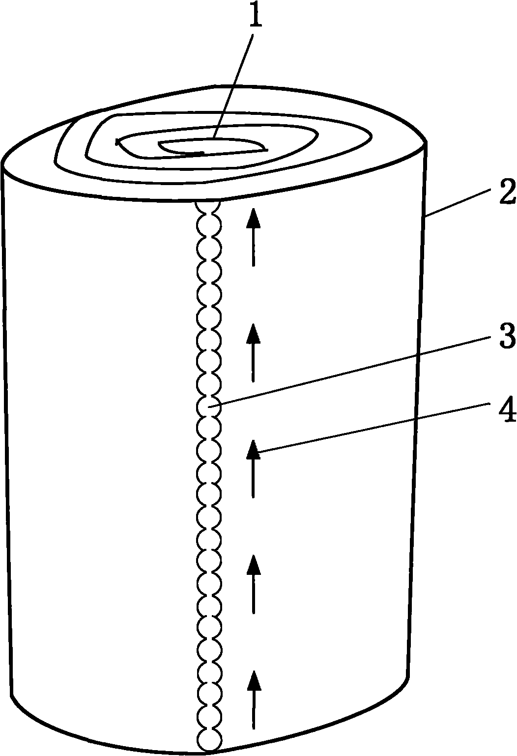 Packaging structure of self-adhered elastic bandage