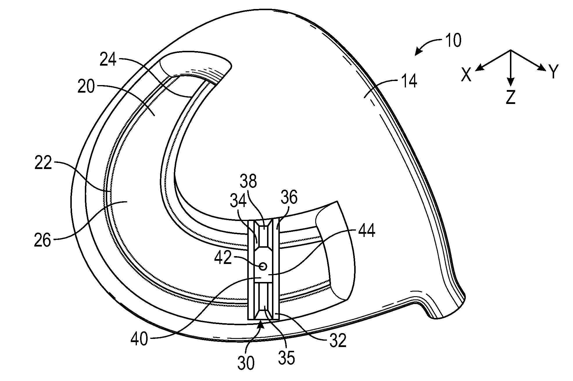 Golf Club Head With Adjustable Center of Gravity