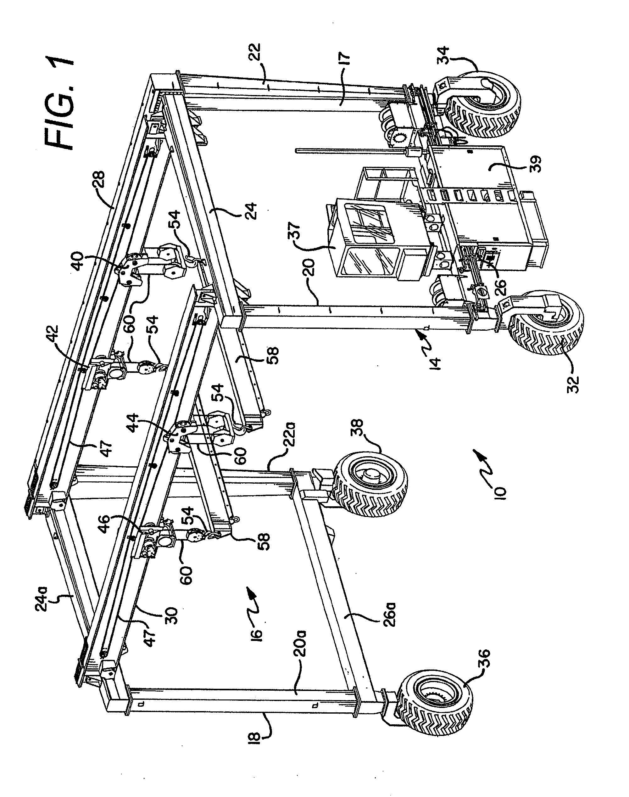 Panel turner for a gantry crane