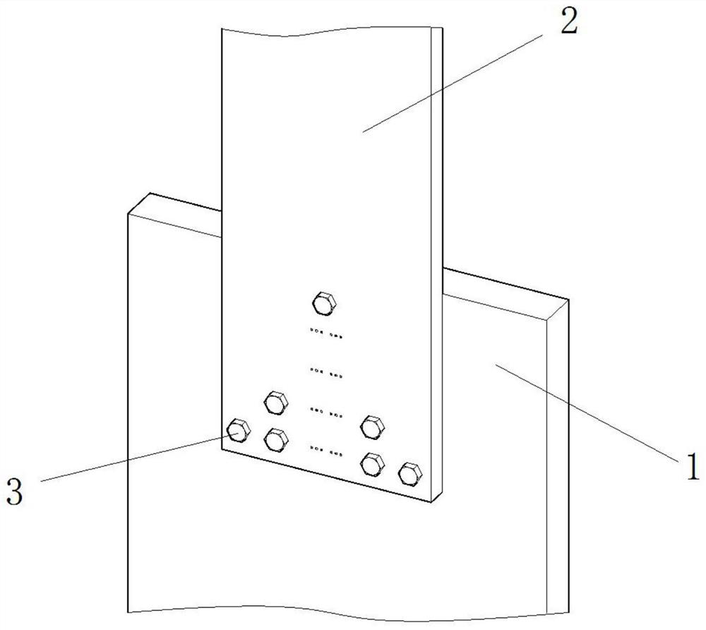 A mixed-strength shear connection based on pressure-bearing high-strength bolts