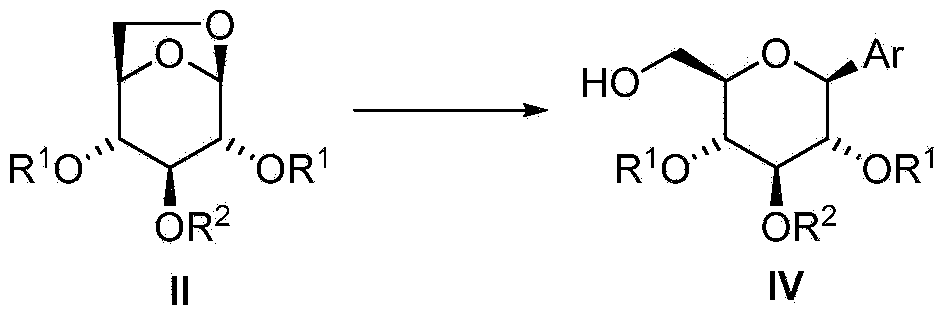 Process for the preparation of beta-C-aryl glucosides