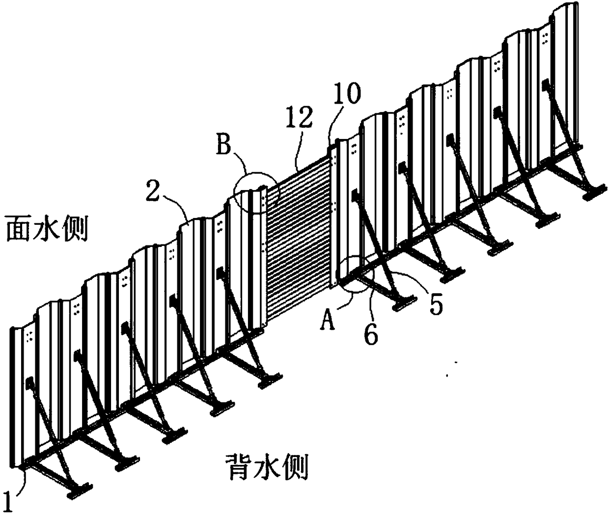 Structure and Construction Method of Retaining Wall on Hard Foundation