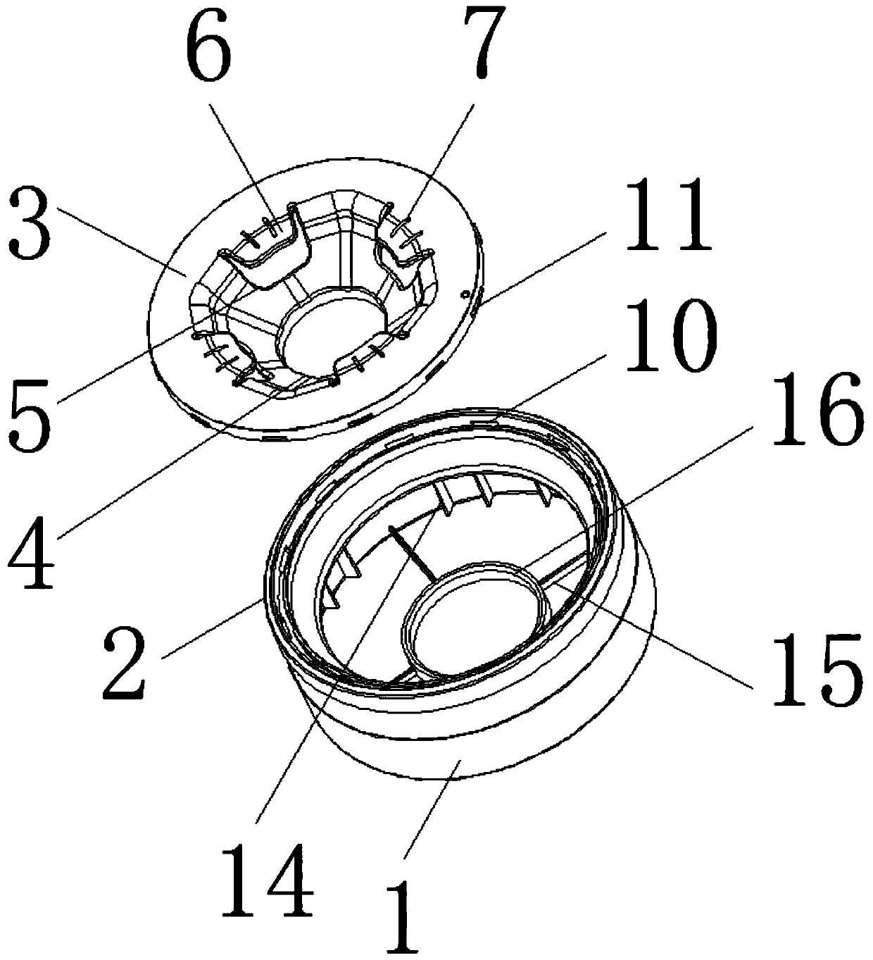 Self-adaptive flexible fruit conveying fruit cup