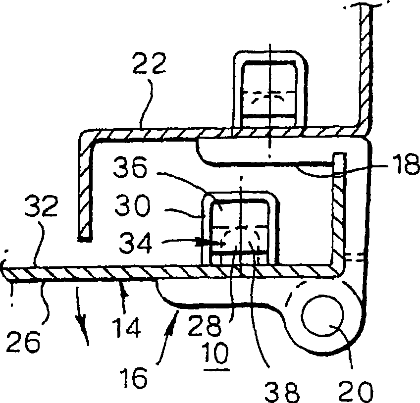 Hinge for mounting in an opening