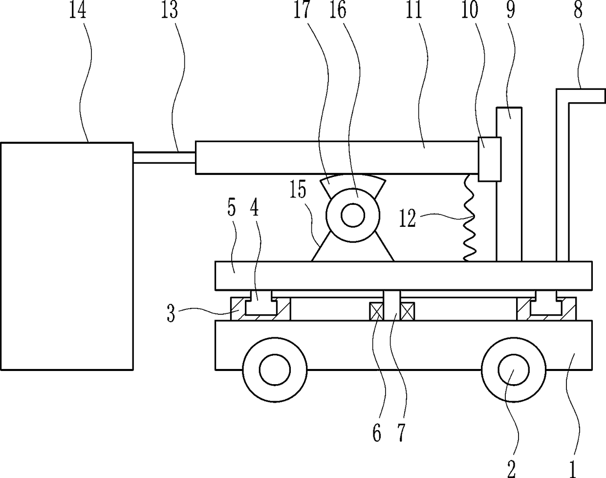 Dry joint filler leveling device for road construction