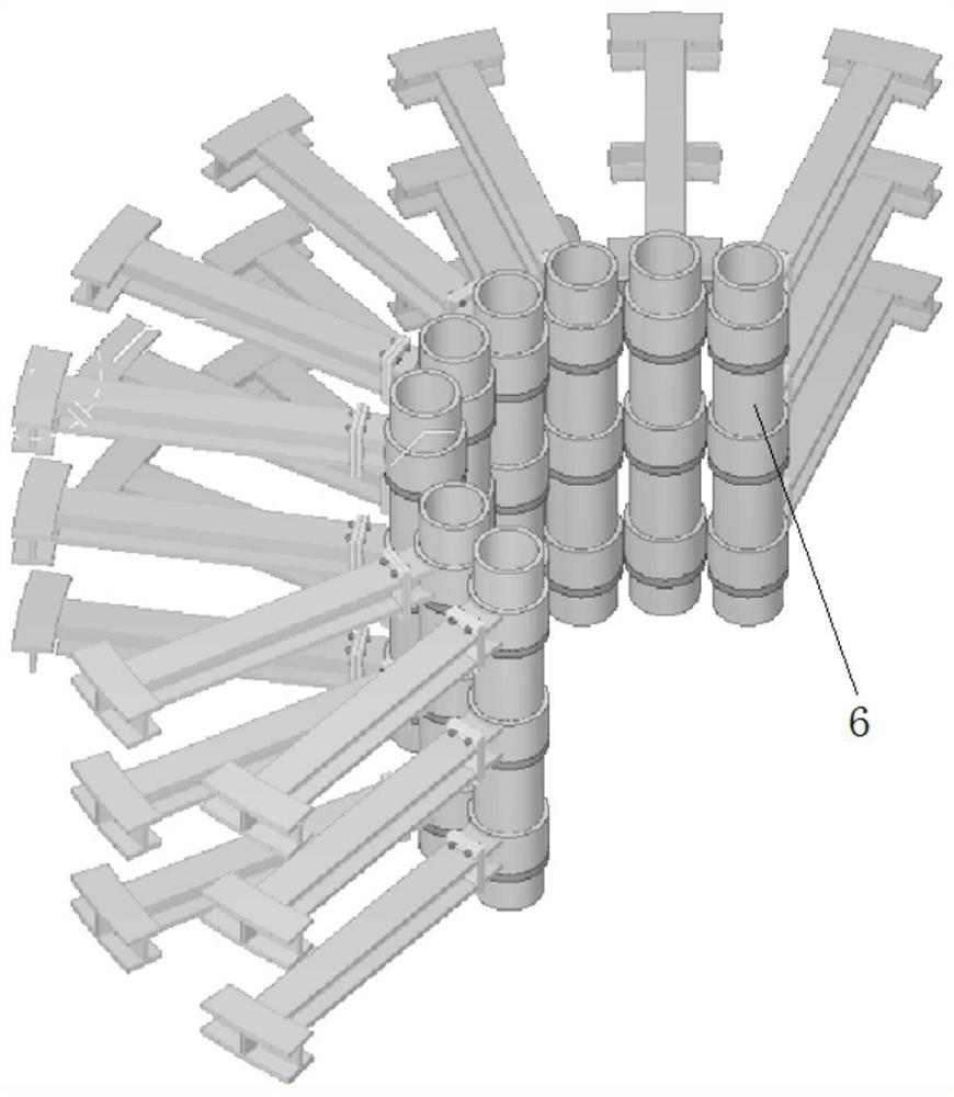 Steel structure, assembly jig frame and assembly process